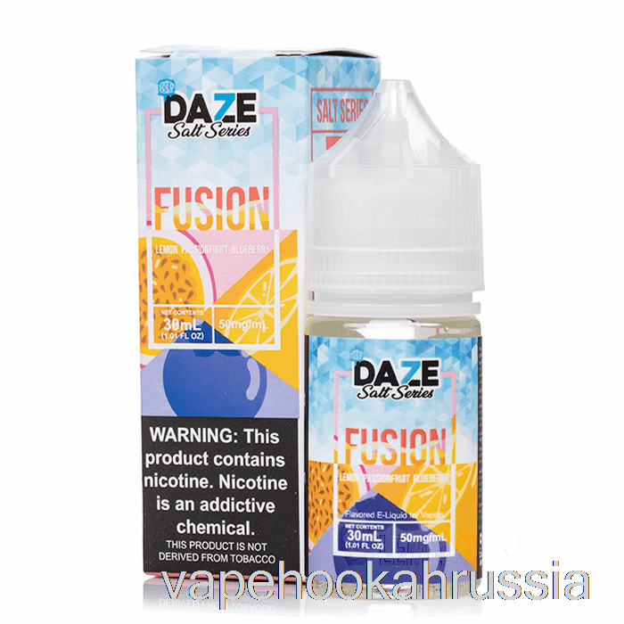 Vape Russia ледяной лимон маракуйя черника - соль 7 Daze Fusion - 30мл 30мг